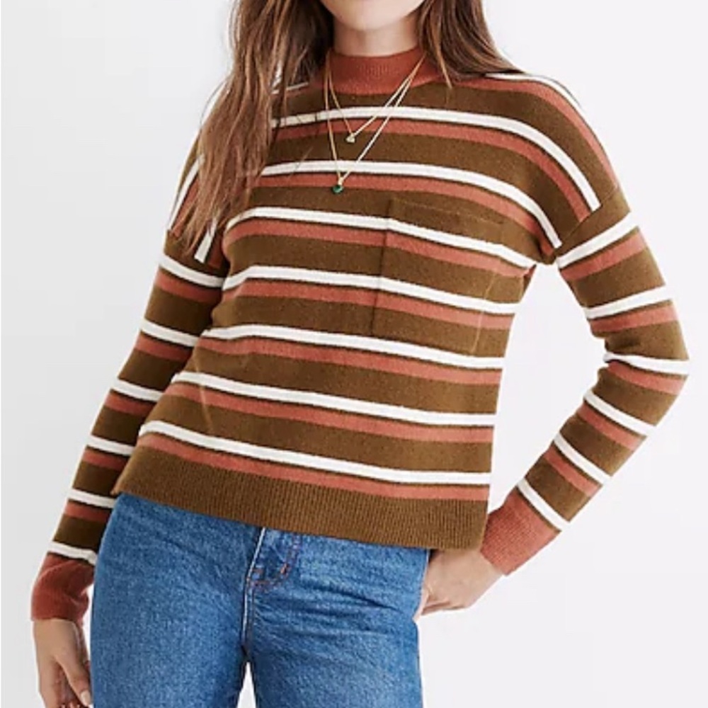 Madewell Mockneck Pocket Sweater